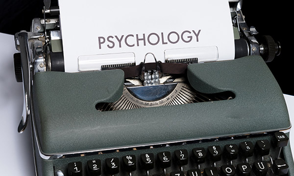 typewriter with word psychology